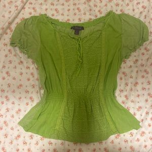 ˚₊‧꒰ა forest green baby doll top ໒꒱ ‧₊˚ (made in india 🎀)